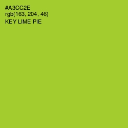 #A3CC2E - Key Lime Pie Color Image