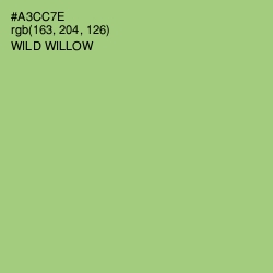 #A3CC7E - Wild Willow Color Image