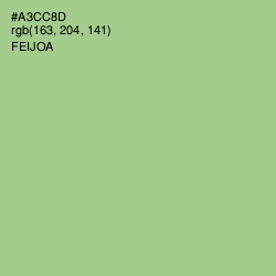 #A3CC8D - Feijoa Color Image
