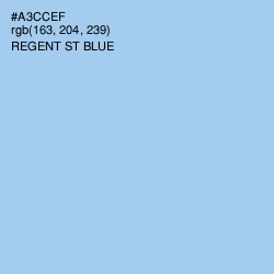 #A3CCEF - Regent St Blue Color Image
