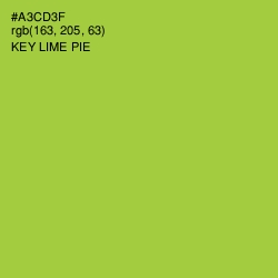 #A3CD3F - Key Lime Pie Color Image