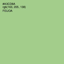 #A3CD8A - Feijoa Color Image