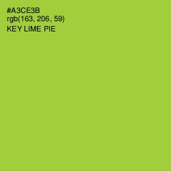 #A3CE3B - Key Lime Pie Color Image