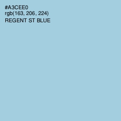 #A3CEE0 - Regent St Blue Color Image