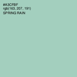 #A3CFBF - Spring Rain Color Image