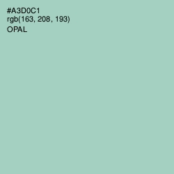 #A3D0C1 - Opal Color Image