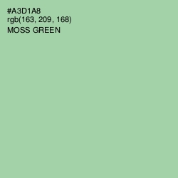 #A3D1A8 - Moss Green Color Image