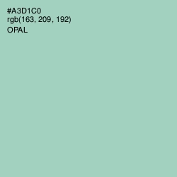 #A3D1C0 - Opal Color Image