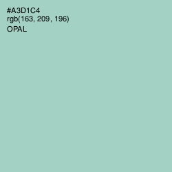 #A3D1C4 - Opal Color Image