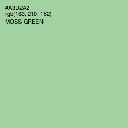 #A3D2A2 - Moss Green Color Image