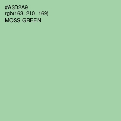 #A3D2A9 - Moss Green Color Image