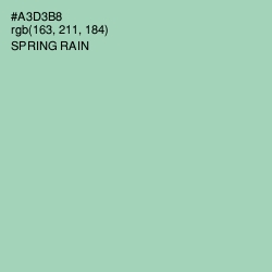 #A3D3B8 - Spring Rain Color Image