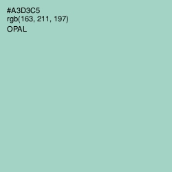 #A3D3C5 - Opal Color Image