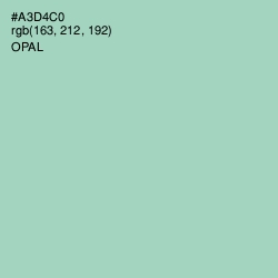 #A3D4C0 - Opal Color Image