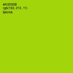#A3D50B - Bahia Color Image