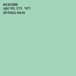 #A3D5BB - Spring Rain Color Image