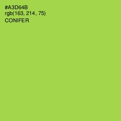 #A3D64B - Conifer Color Image