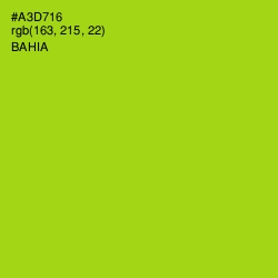#A3D716 - Bahia Color Image