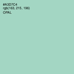 #A3D7C4 - Opal Color Image