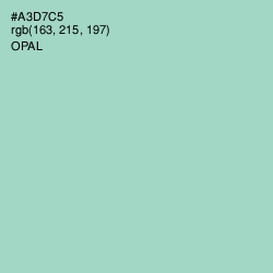 #A3D7C5 - Opal Color Image
