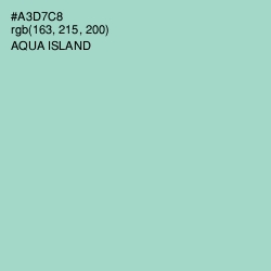 #A3D7C8 - Aqua Island Color Image