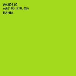 #A3D81C - Bahia Color Image