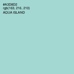 #A3D8D2 - Aqua Island Color Image