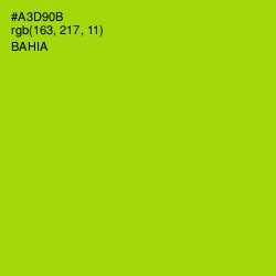 #A3D90B - Bahia Color Image