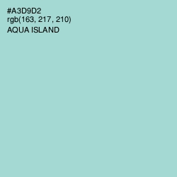 #A3D9D2 - Aqua Island Color Image
