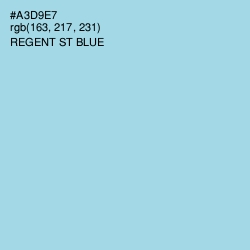 #A3D9E7 - Regent St Blue Color Image