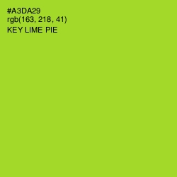 #A3DA29 - Key Lime Pie Color Image