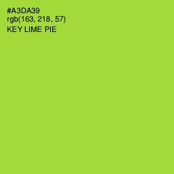 #A3DA39 - Key Lime Pie Color Image