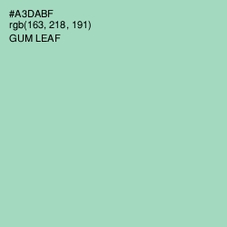 #A3DABF - Gum Leaf Color Image