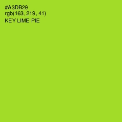 #A3DB29 - Key Lime Pie Color Image