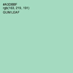 #A3DBBF - Gum Leaf Color Image