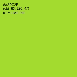 #A3DC2F - Key Lime Pie Color Image