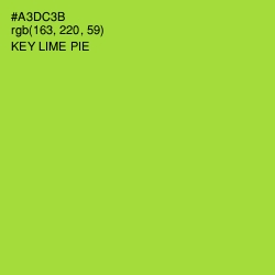 #A3DC3B - Key Lime Pie Color Image