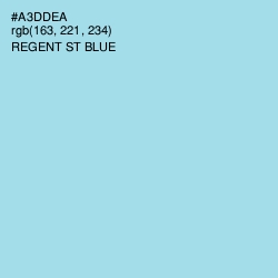 #A3DDEA - Regent St Blue Color Image