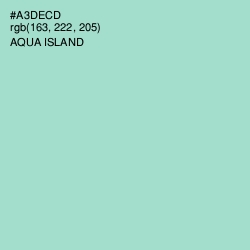 #A3DECD - Aqua Island Color Image