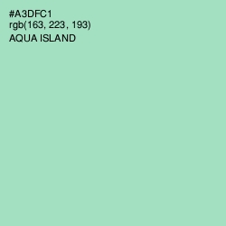#A3DFC1 - Aqua Island Color Image
