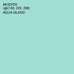 #A3DFD0 - Aqua Island Color Image