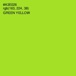 #A3E026 - Green Yellow Color Image