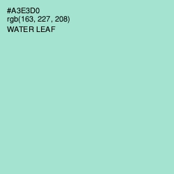 #A3E3D0 - Water Leaf Color Image