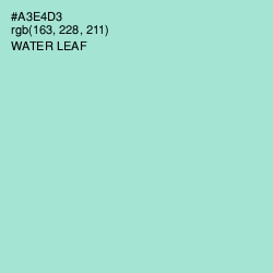 #A3E4D3 - Water Leaf Color Image