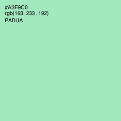 #A3E9C0 - Padua Color Image