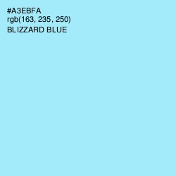 #A3EBFA - Blizzard Blue Color Image