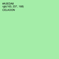 #A3EDA8 - Celadon Color Image