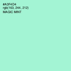 #A3F4D4 - Magic Mint Color Image