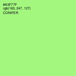 #A3F77F - Conifer Color Image