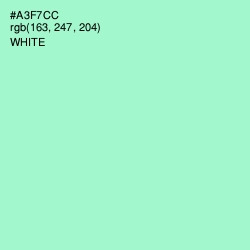 #A3F7CC - Magic Mint Color Image